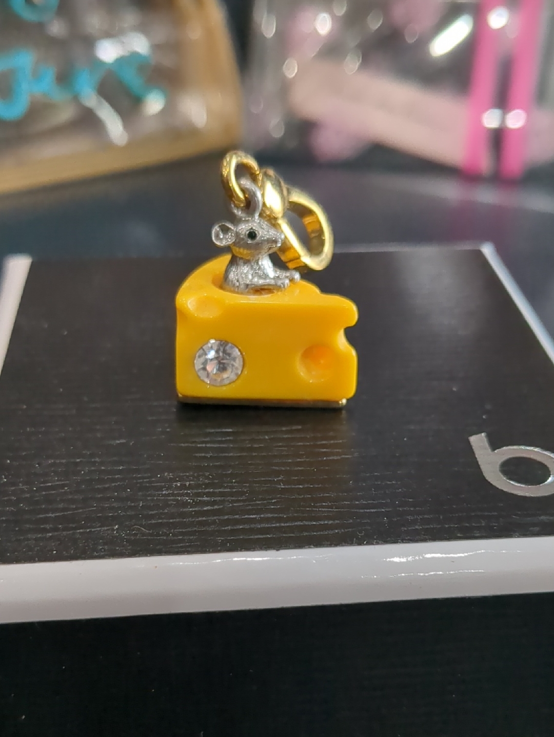 Juicy Couture Mouse On Cheese Slice Charm!